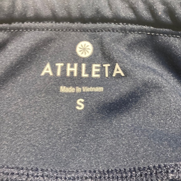 Athleta Aura Sonar Mesh Leggings in Dark Navy Blue Size Small - Picture 5 of 8